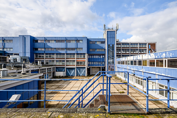 Het bestaande versteende expeditiehof wordt naar ontwerp van Buro Harro getransformeerd tot levendige werk- en verblijfsplek en wordt het groene hart van het gebouw.