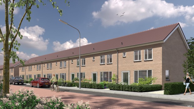 Voorbeeld gerenoveerde woningen in de Schilders-Dichtersbuurt