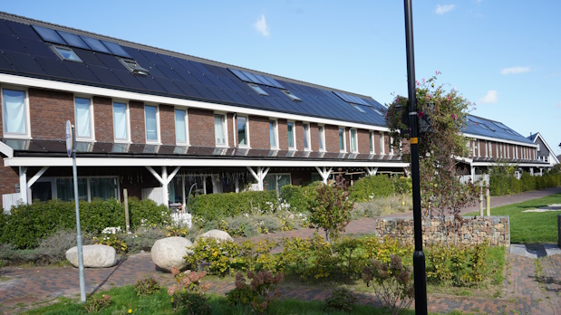 Zonnepanelen op veranda