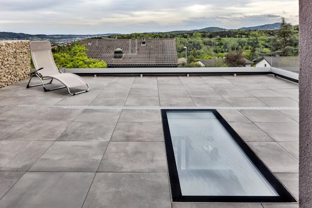 Dakterras met beloopbare dakraam